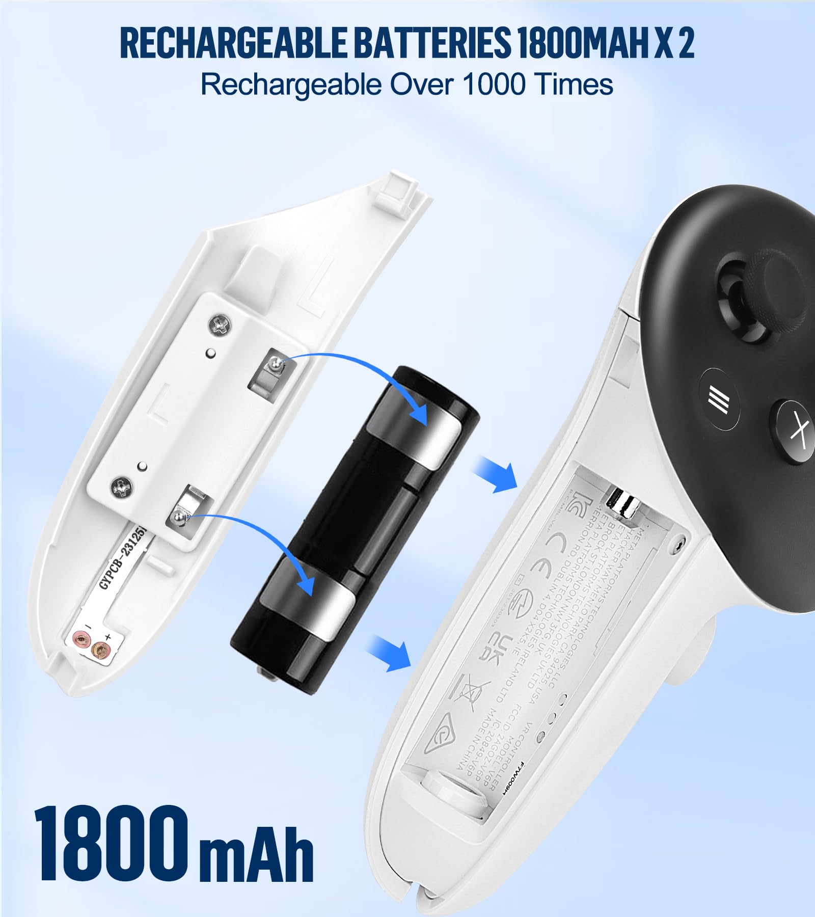 Amazon.co.jp: Oculus Meta Quest 3アクセサリー用高速充電